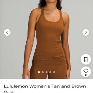 Lululemon Athletica Women's Brown Tank Top
